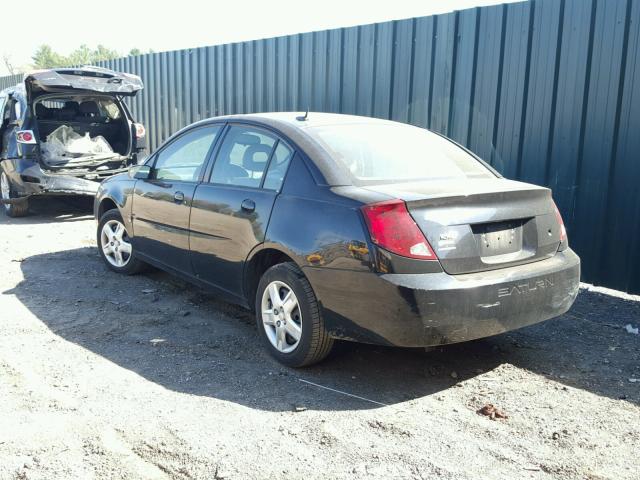 1G8AJ58F37Z173308 - 2007 SATURN ION LEVEL BLACK photo 3