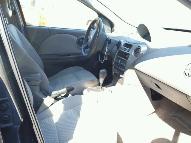 1G8AJ58F37Z173308 - 2007 SATURN ION LEVEL BLACK photo 5