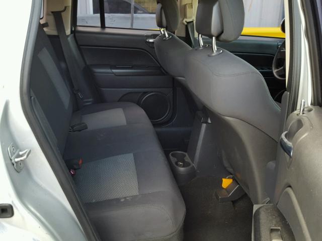 1J4NT4FB0AD553703 - 2010 JEEP COMPASS SP SILVER photo 6