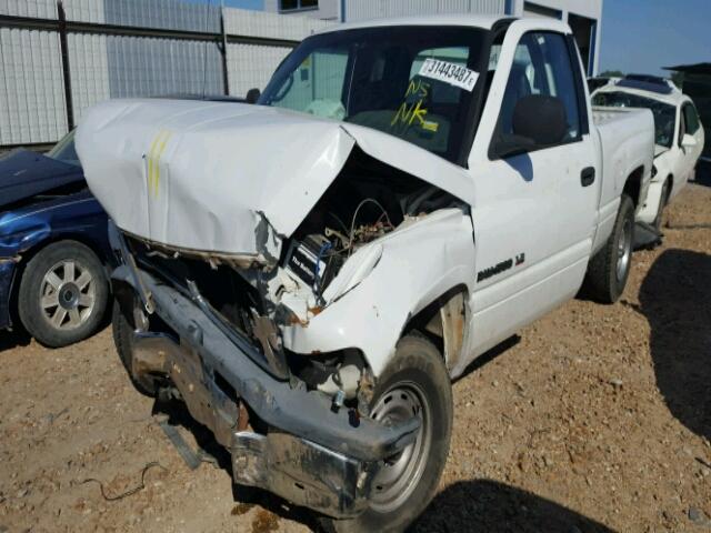 1B7HC13Y11J580565 - 2001 DODGE RAM 1500 Q WHITE photo 2