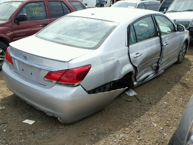 4T1BK3DB7BU388321 - 2011 TOYOTA AVALON BAS SILVER photo 4