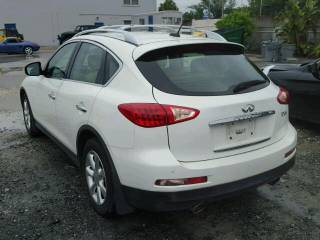 JNKAJ09F19M951689 - 2009 INFINITI EX35 BASE WHITE photo 3