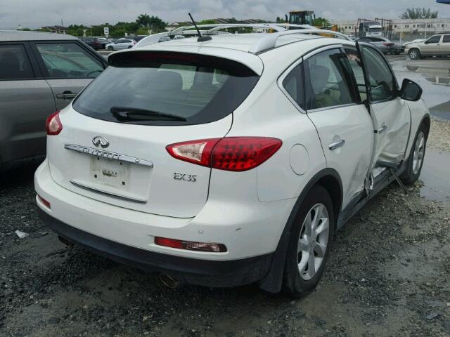 JNKAJ09F19M951689 - 2009 INFINITI EX35 BASE WHITE photo 4