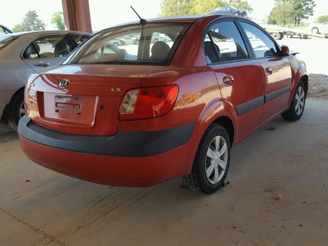 KNADE123966136968 - 2006 KIA RIO ORANGE photo 4