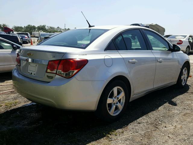 1G1PF5SC0C7251414 - 2012 CHEVROLET CRUZE LT SILVER photo 4