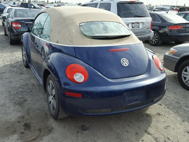 3VWRF31Y46M303832 - 2006 VOLKSWAGEN NEW BEETLE 蓝色 照片 3