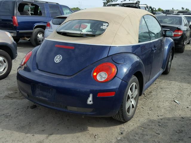 3VWRF31Y46M303832 - 2006 VOLKSWAGEN NEW BEETLE 蓝色 照片 4