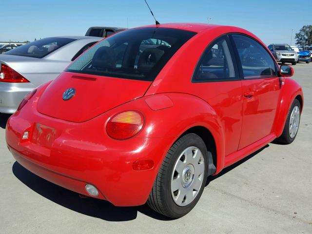 3VWBK21C32M411395 - 2002 VOLKSWAGEN NEW BEETLE RED photo 4