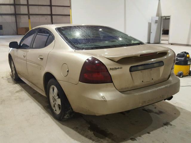 2G2WP522351134339 - 2005 PONTIAC GRAND PRIX BEIGE photo 3