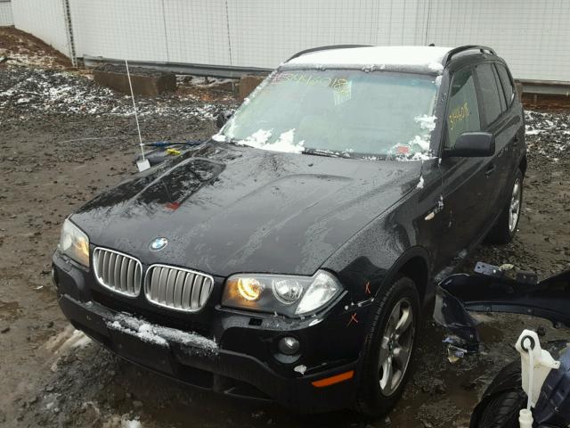 WBXPC93488WJ21590 - 2008 BMW X3 3.0SI BLACK photo 2