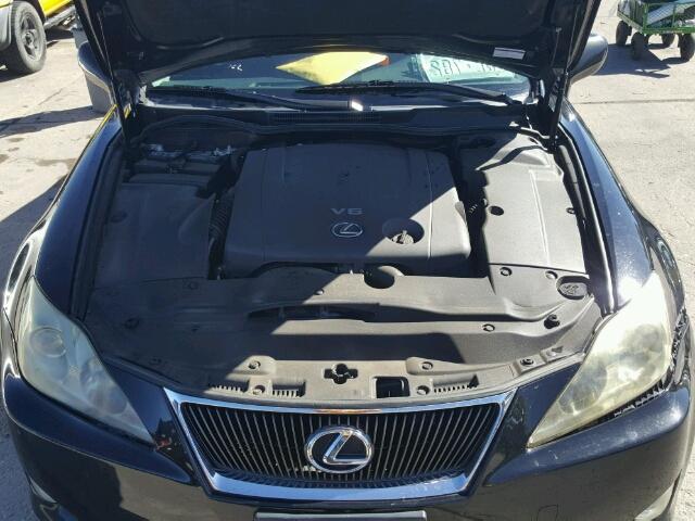 JTHCK262972011765 - 2007 LEXUS IS 250 BLACK photo 7