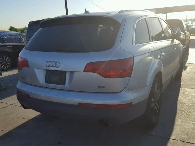 WA1BY74L57D025830 - 2007 AUDI Q7 3.6 QUA SILVER photo 4