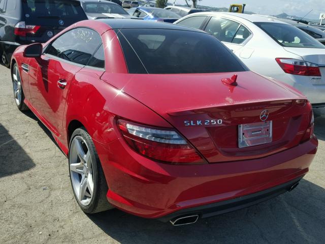 WDDPK4HA6EF087958 - 2014 MERCEDES-BENZ SLK 250 RED photo 3