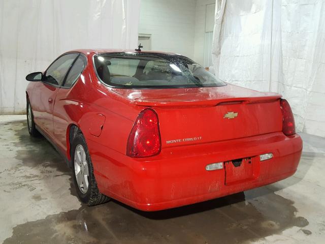 2G1WM15K269306834 - 2006 CHEVROLET MONTE CARL 红色 照片 3