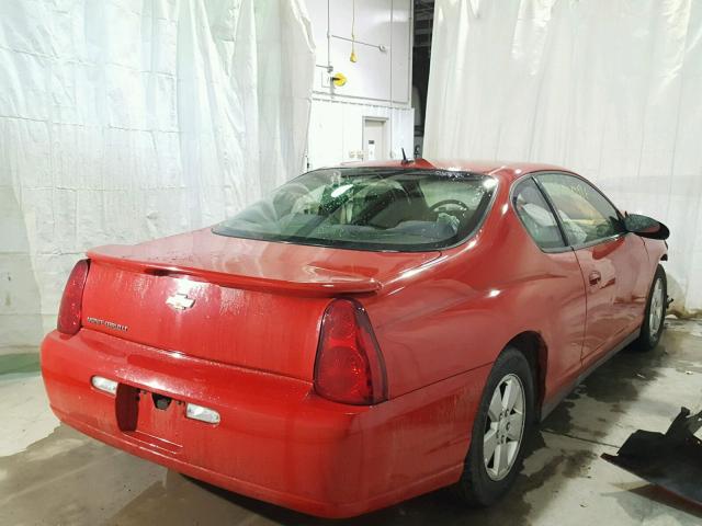 2G1WM15K269306834 - 2006 CHEVROLET MONTE CARL 红色 照片 4