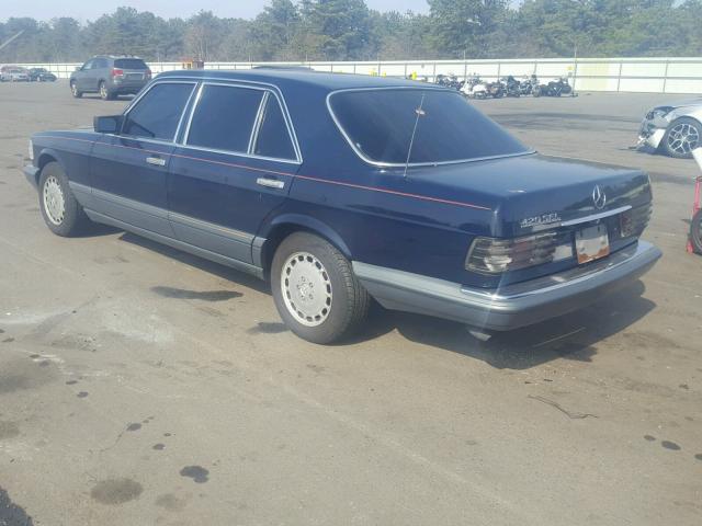 WDBCA35D4GA253834 - 1986 MERCEDES-BENZ 420 SEL BLUE photo 3