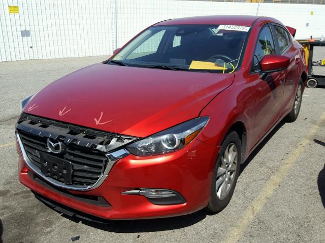 3MZBN1U72JM170850 - 2018 MAZDA 3 SPORT RED photo 2