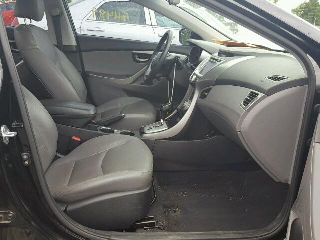 KMHDH4AE7CU193820 - 2012 HYUNDAI ELANTRA GL BLACK photo 5