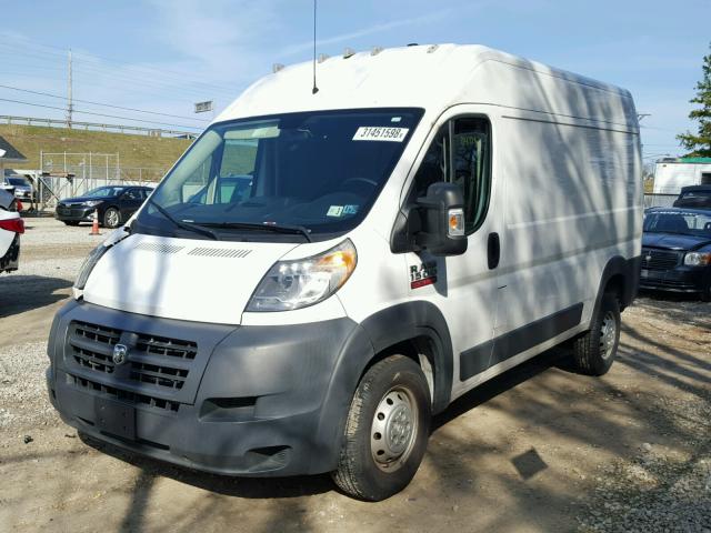 3C6TRVBG9FE511028 - 2015 RAM PROMASTER WHITE photo 2