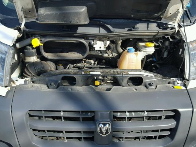 3C6TRVBG9FE511028 - 2015 RAM PROMASTER WHITE photo 7