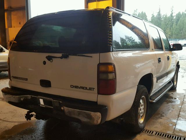 3GNFK16T51G125141 - 2001 CHEVROLET SUBURBAN K WHITE photo 4