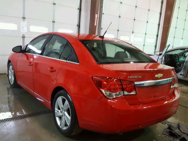 1G1P75SZ7E7259207 - 2014 CHEVROLET CRUZE RED photo 3