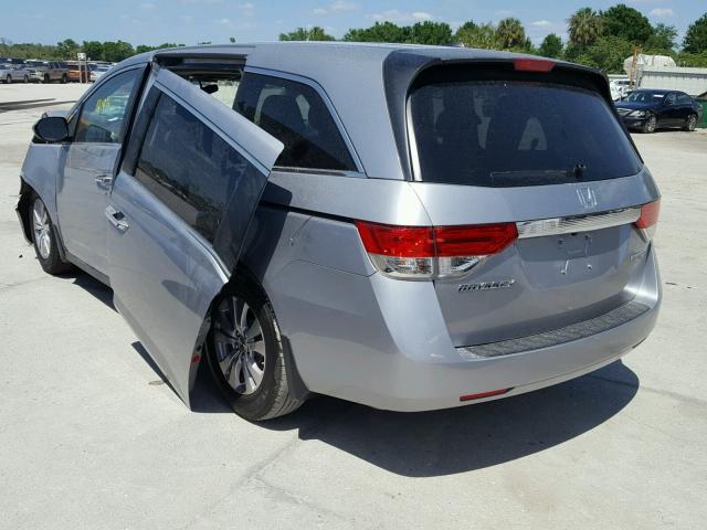 5FNRL5H37HB007664 - 2017 HONDA ODYSSEY SE GRAY photo 3