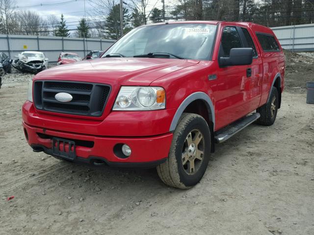 1FTPX14516NB56534 - 2006 FORD F150 RED photo 2