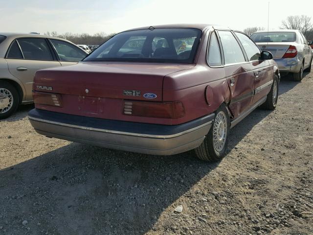 1FACP52U0LG146311 - 1990 FORD TAURUS GL MAROON photo 4