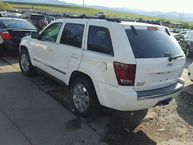 1J8HR58248C212687 - 2008 JEEP GRAND CHER WHITE photo 3