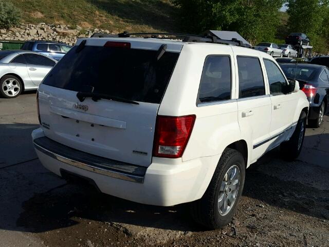 1J8HR58248C212687 - 2008 JEEP GRAND CHER WHITE photo 4