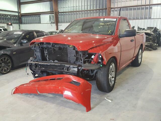 3C6JD6AT9CG117670 - 2012 DODGE RAM 1500 S RED photo 2