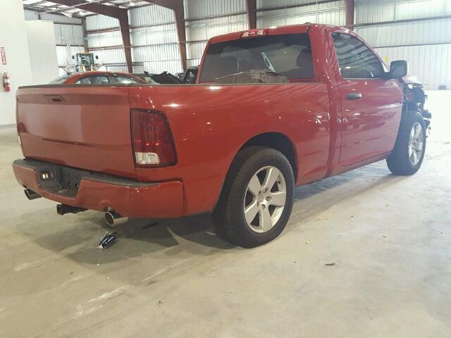 3C6JD6AT9CG117670 - 2012 DODGE RAM 1500 S RED photo 4