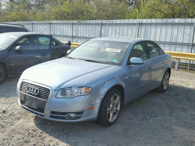 WAUAF78E06A158592 - 2006 AUDI A4 2 BLUE photo 2