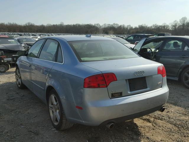 WAUAF78E06A158592 - 2006 AUDI A4 2 BLUE photo 3