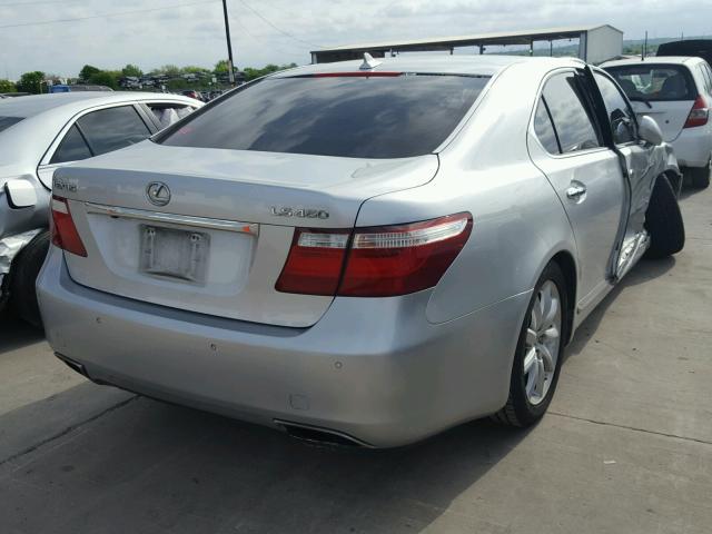 JTHBL46F975047669 - 2007 LEXUS LS 460 SILVER photo 4