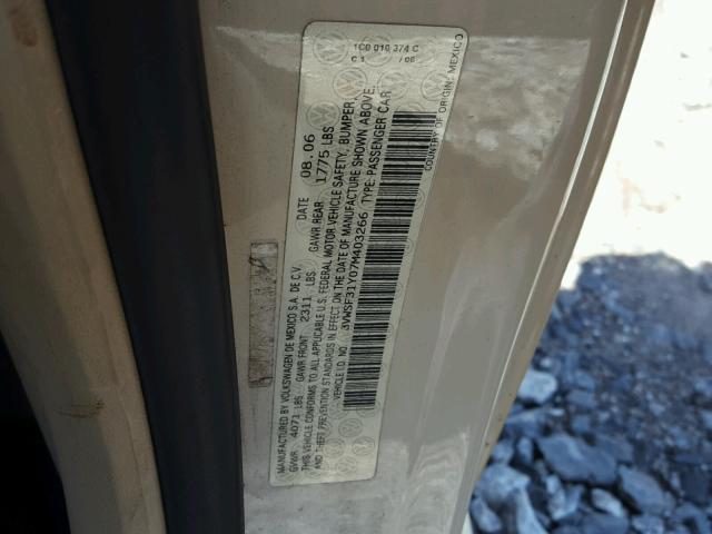 3VWSF31Y07M403266 - 2007 VOLKSWAGEN NEW BEETLE 棕色 照片 10