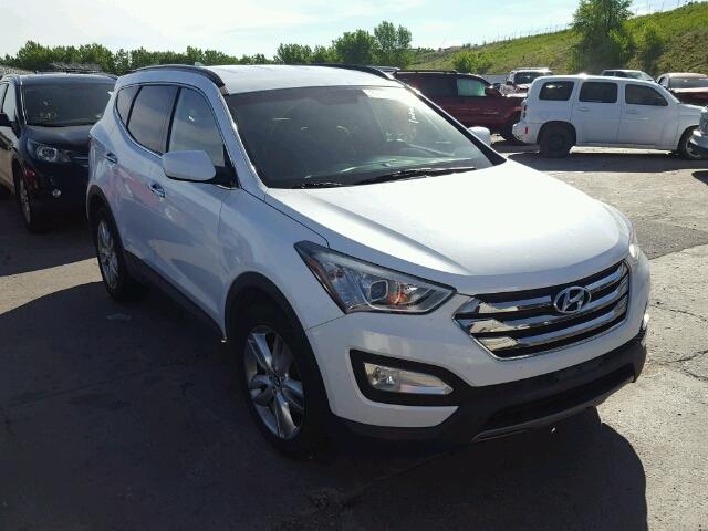 5XYZUDLA9DG017256 - 2013 HYUNDAI SANTA FE S WHITE photo 1