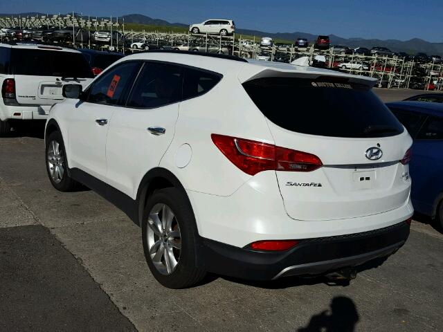 5XYZUDLA9DG017256 - 2013 HYUNDAI SANTA FE S WHITE photo 3