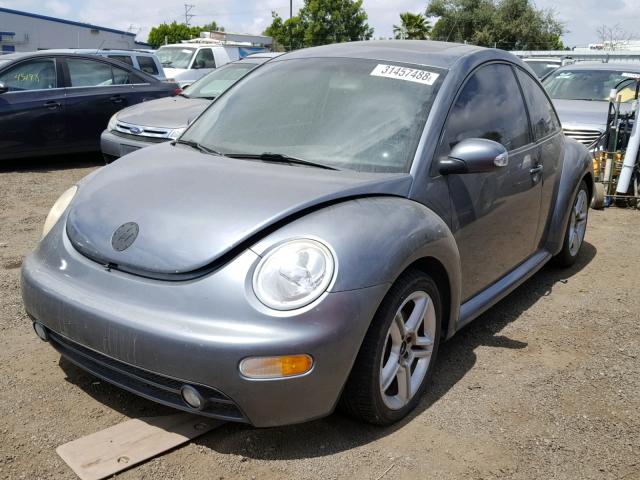 3VWCD31C04M411667 - 2004 VOLKSWAGEN NEW BEETLE 灰色 照片 2
