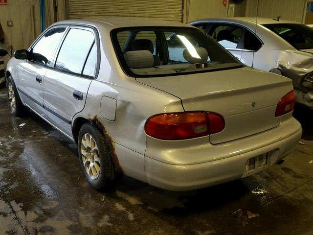1Y1SK52841Z446888 - 2001 CHEVROLET GEO PRIZM 银色 照片 3