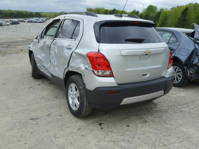 3GNCJLSB8GL158245 - 2016 CHEVROLET TRAX 1LT GRAY photo 3