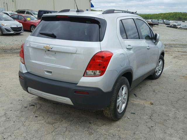 3GNCJLSB8GL158245 - 2016 CHEVROLET TRAX 1LT GRAY photo 4