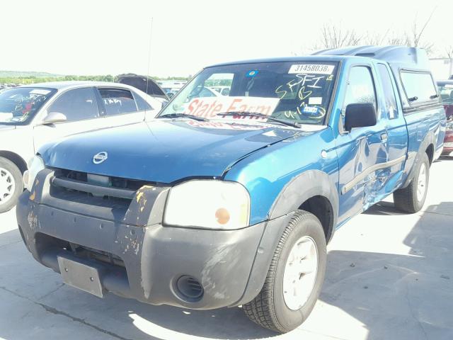 1N6DD26S12C312174 - 2002 NISSAN FRONTIER K TURQUOISE photo 2