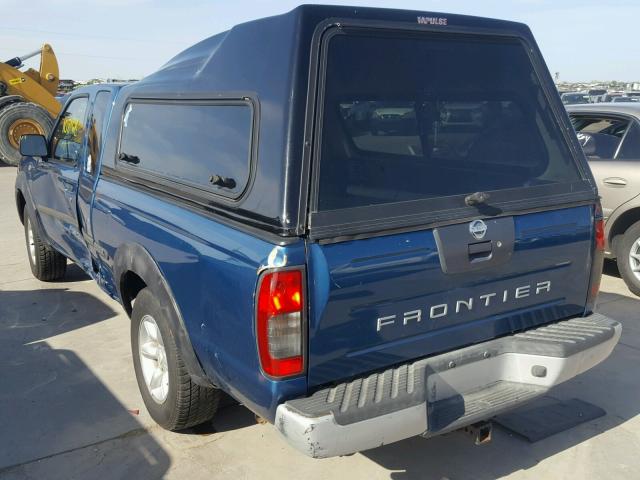1N6DD26S12C312174 - 2002 NISSAN FRONTIER K TURQUOISE photo 3