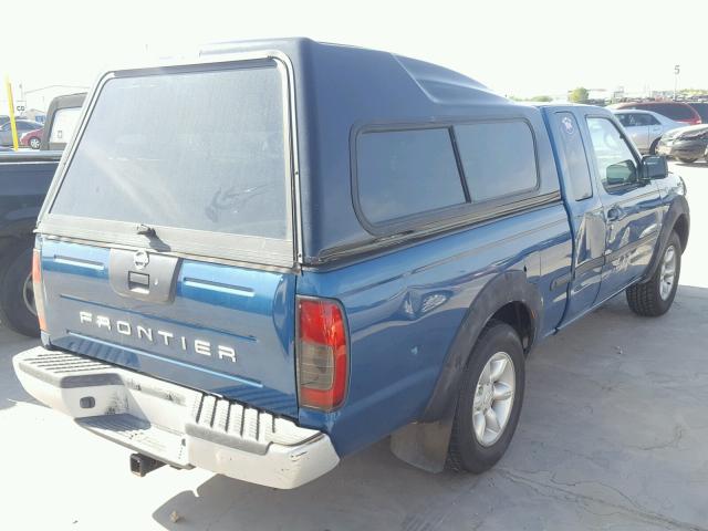 1N6DD26S12C312174 - 2002 NISSAN FRONTIER K TURQUOISE photo 4
