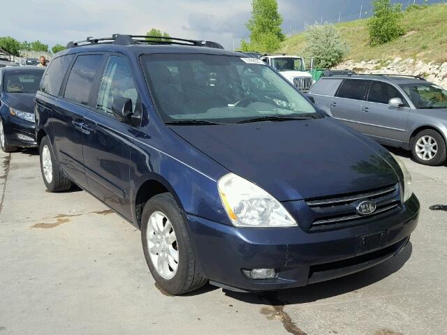 KNDMB233666042076 - 2006 KIA SEDONA BLUE photo 1