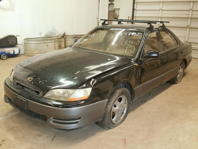 JT8BF12G9T0155110 - 1996 LEXUS ES 300 BLACK photo 2