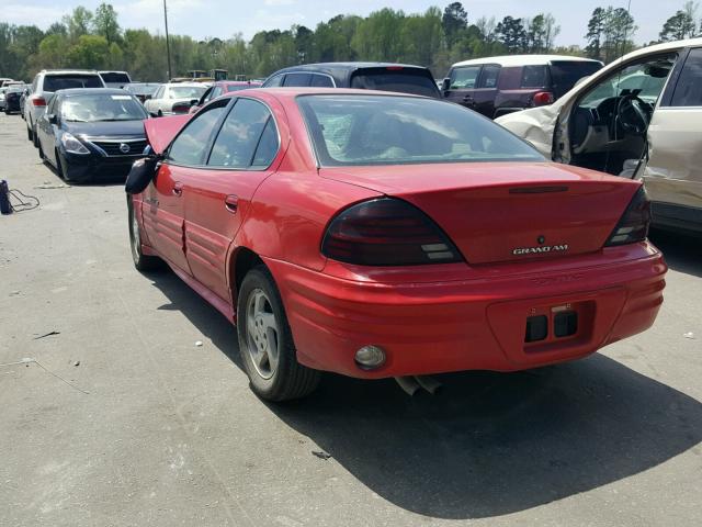 1G2NE52T3XM909045 - 1999 PONTIAC GRAND AM S Qırmızı foto 3
