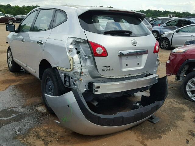 JN8AS5MT7DW525208 - 2013 NISSAN ROGUE S SILVER photo 3